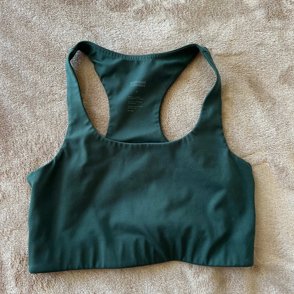 girlfriend collective sports bra size medium. Good preowned condition